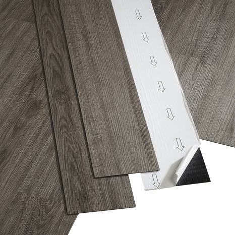 Lame PVC adhésive "Pop Rock" - Gris - L. 91,4 x l. 15,2 cm - GoodHome - Brico Dépôt