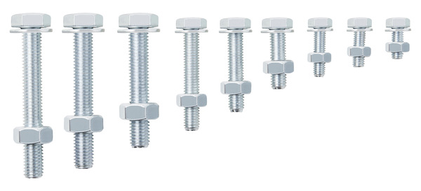 Assortiment 500 boulons tête hexagonale - Diall - Brico Dépôt