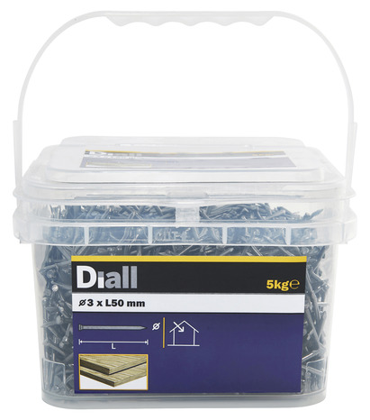 Pointes tête homme 3 x 50 mm 5 kg - Diall - Brico Dépôt