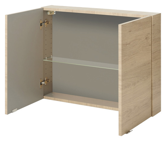 Armoire de salle de bains chêne Imandra L.80 cm - GoodHome - Brico Dépôt