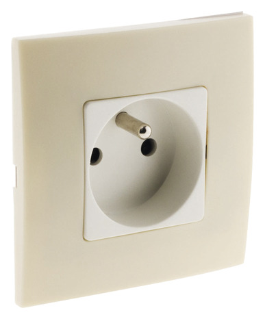 Prise 2 pôles+terre + Plaque sésame "Clarys" - Brico Dépôt