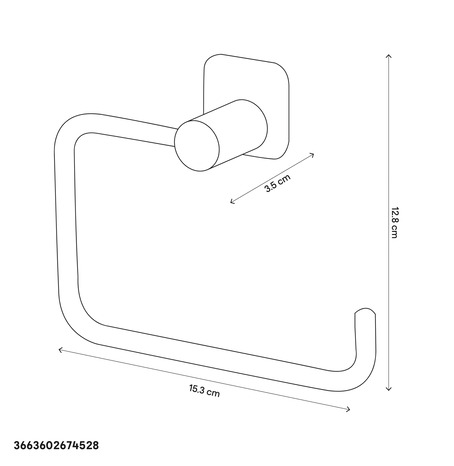 Dérouleur chromé pour papier toilette "Koros" - GoodHome - Brico Dépôt