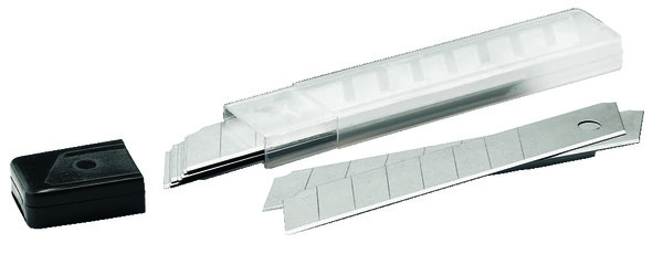 Jeu de 10 lames en acier cendre 9 mm - Brico Dépôt