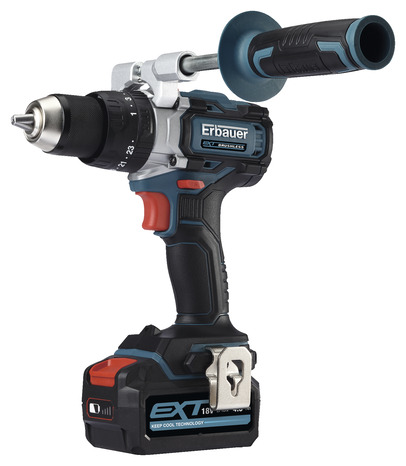 Perceuse / visseuse à percussion 18V + 2 batteries 5 Ah - Erbauer - Brico Dépôt