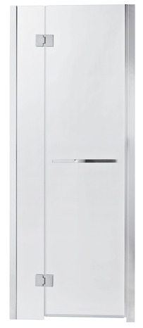 Porte de douche pivotante "Naya" l. 80 cm en verre transparent - GoodHome - Brico Dépôt