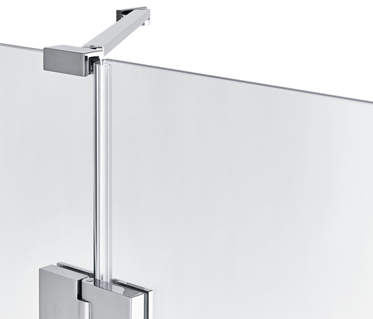 Porte de douche pivotante "Naya" l. 80 cm en verre transparent - GoodHome - Brico Dépôt