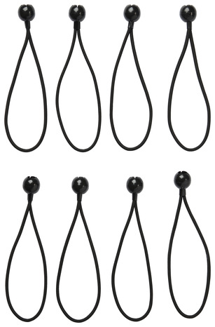 Lot de 8 cordons étirables à bille en polypropylène - Brico Dépôt