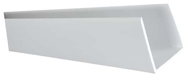 Les profilés en U PVC blanc d'une longueur de 2 mètres