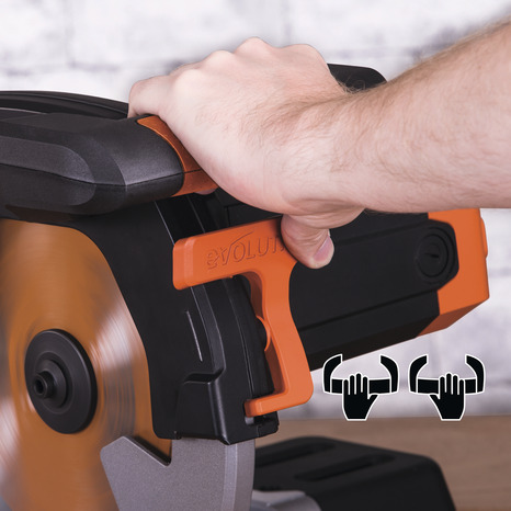 Scie à onglet radiale 255 mm 2 000 W - Evolution - Brico Dépôt