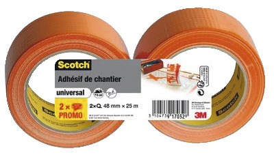 Lot 2 adhésifs de réparation - Orange - Brico Dépôt