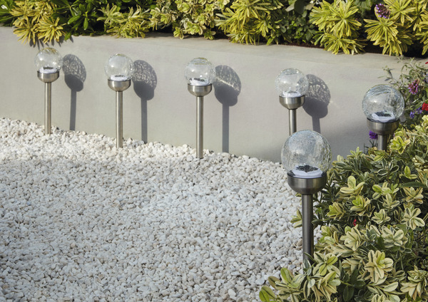 6 spots solaire à piquer "Gouro" - Marque BLOOMA - Brico Dépôt