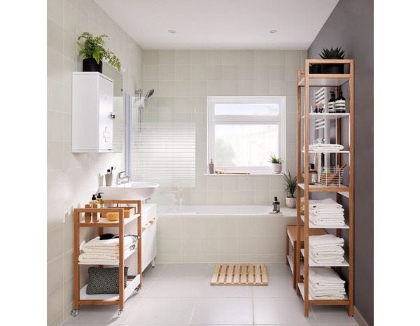 Desserte chêne "Nantua" L. 44 cm - GoodHome - Brico Dépôt