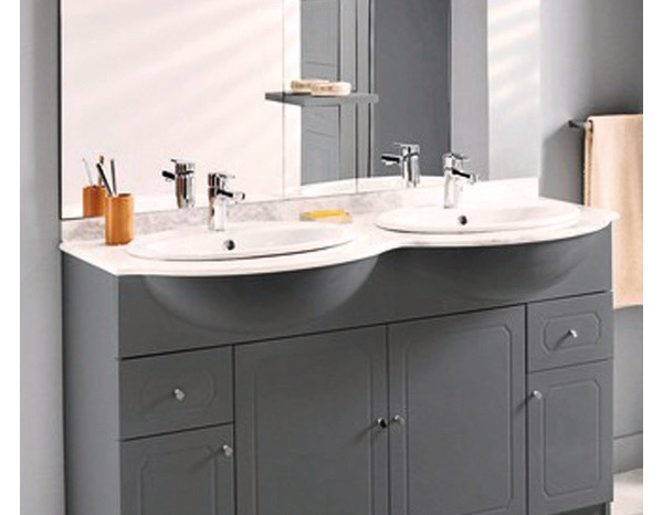 Coque "Majorca" grise 130 cm Épaisseur de 16 mm - Brico Dépôt