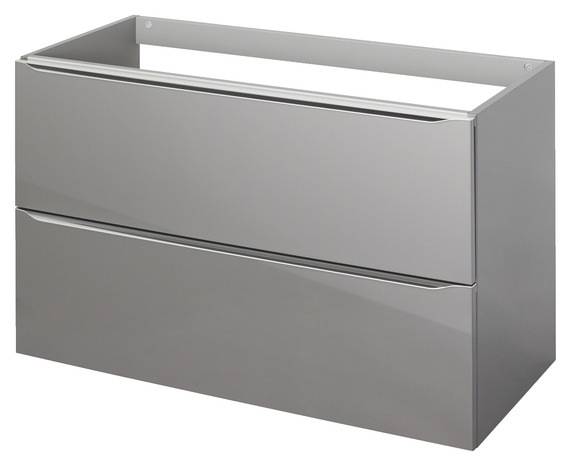 Meuble sous vasque à suspendre "Imandra" gris taupé 100 cm - GoodHome - Brico Dépôt