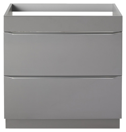 Meuble sous vasque à poser "Imandra" gris taupé 80 cm - GoodHome - Brico Dépôt