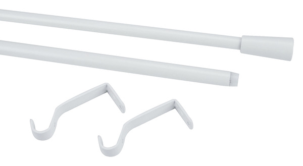 Kit barre à rideau extensible embout cône Anafi 120/210 cm - GoodHome - Brico Dépôt