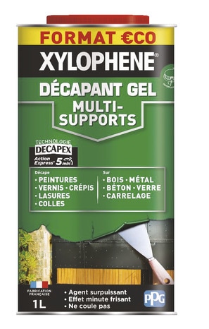 Décapant Gel Express ® - Multi-supports V33 - Mobilier, Porte ou fenêtre,  Sol et Escalier, Volets, Pergola, Portail
