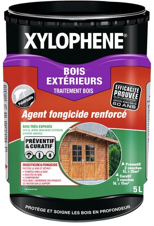 XYLOPHENE - Traitement Bois et Parquet Intérieur - Préparation du bois -  Traitement Préventif et Curatif pour les Boiseries et Parquets - Anti  Insectes, Anti Termites - Non Gras - 5L - Incolore : : Bricolage