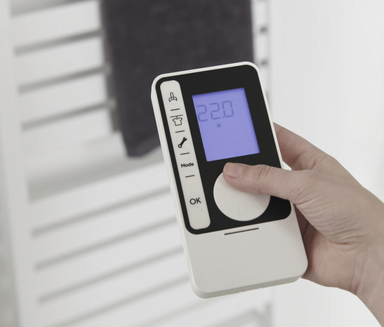 Sèche-serviettes "Loreto" 500 W H. 102 x L. 50 cm - GoodHome - Brico Dépôt