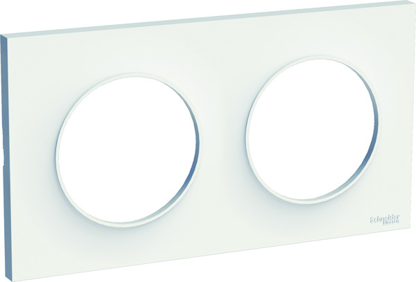 Plaque "Odace Styl" blanc - 2 postes  - Brico Dépôt