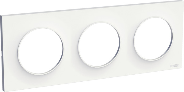 Plaque "Odace Styl" blanc - 3 postes  - Brico Dépôt