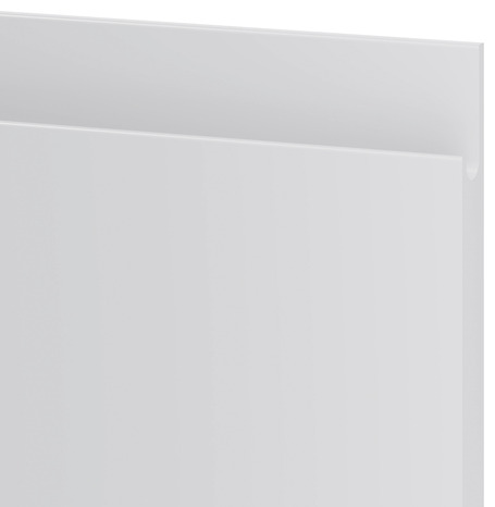 Façade 3 tiroirs + 1 casserolier "Garcinia" gris brillant l.39,7 x h.71,5 cm - GoodHome - Brico Dépôt