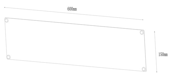 Support magnétique "Pecel" L. 60 x H. 15 cm - GoodHome - Brico Dépôt