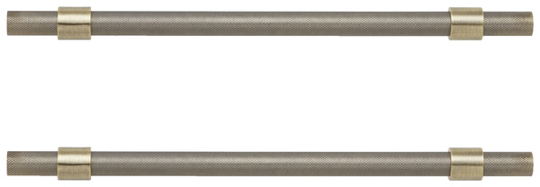 Lot de 2 poignées effet antique brossé "Dukkah" - L 25,7 cm - GoodHome - Brico Dépôt