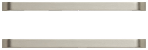 Lot de 2 poignées effet nickel argent brossé "Epazote" L 20,0 cm - GoodHome - Brico Dépôt