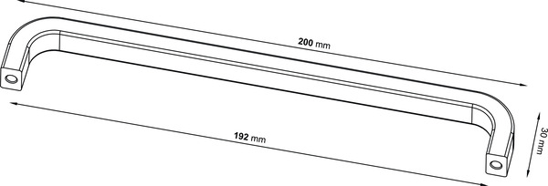 Lot de 2 poignées effet nickel argent brossé "Epazote" L 20,0 cm - GoodHome - Brico Dépôt