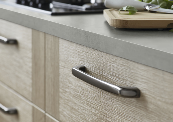 lot 2 poignées argent "Condio" L 22.5 cm - GoodHome - Brico Dépôt