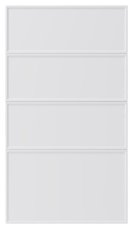 Façade cuisine 3 tiroirs + 1 casserolier 