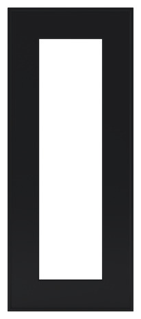 Façade 1 porte vitrée "Pasilla" noir l.29,7 x h.71,5 cm - GoodHome - Brico Dépôt