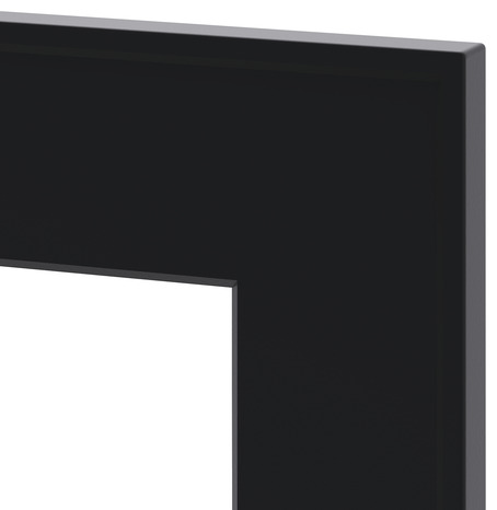 Façade 1 porte vitrée "Pasilla" noir l.29,7 x h.71,5 cm - GoodHome - Brico Dépôt