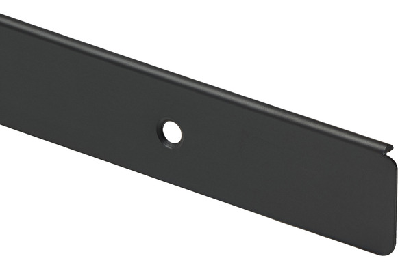 Profil de finition pour plan de travail noir brossé l. 24 mm x H. 22 mm -  Brico Dépôt