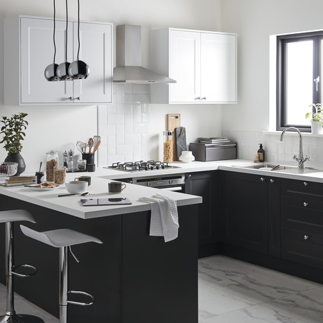 Façade 1 porte 15cm "Florie"anthracite mat - L. 14.7 x H. 71.5cm - Cooke and Lewis - Brico Dépôt