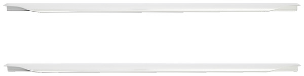 Lot de 2 poignées anodisé effet chrome brossé "Andali" - L 59,7 cm - GoodHome - Brico Dépôt