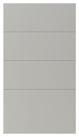 Façade 3 tiroirs + 1 casserolier "Stevia" gris mat l.39,7 x h.71,5 cm - GoodHome - Brico Dépôt