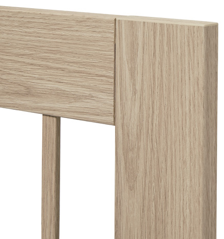 Façade 1 porte vitrée 30cm "Coline" chêne clair - L. 29.7 x H. 71.5cm - Cooke and Lewis - Brico Dépôt