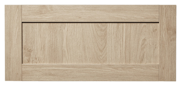 Façade 1 casserolier ou sur-hotte 80cm "Coline" chêne clair - L. 79.7 x H. 35.6cm - Cooke and Lewis - Brico Dépôt