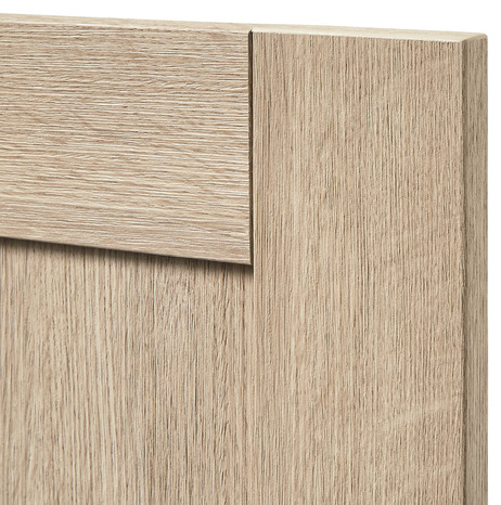 Façade 1 casserolier ou sur-hotte 80cm "Coline" chêne clair - L. 79.7 x H. 35.6cm - Cooke and Lewis - Brico Dépôt