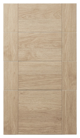 Façade 3 tiroirs + 1 casserolier 40cm "Coline" chêne clair - L. 39.7 x H. 71.5cm - Cooke and Lewis - Brico Dépôt