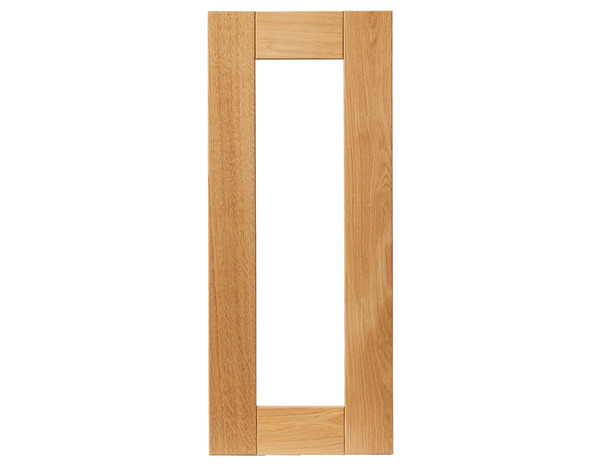 Façade 1 porte vitrée 30cm "Ilona"chêne doré - L. 29.7 x H. 71.5cm - Cooke and Lewis - Brico Dépôt