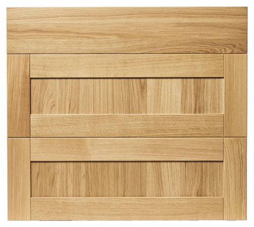 Façade 1 tiroir + 2 casseroliers 80cm "Ilona"chêne doré - L. 79.7 x H. 71.5cm - Cooke and Lewis - Brico Dépôt