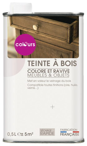Teinte à bois intérieur Merisier - 0,5 L - Colours - Brico Dépôt