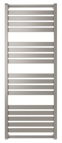 Sèche-serviette à eau chaude "Loreto" gris 679 W - H. 130 x l. 50 cm - GoodHome - Brico Dépôt