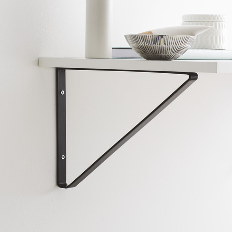 Équerre noire "Clever" - H. 280 mm x L. 20 mm x P. 200 mm - Form - Brico Dépôt