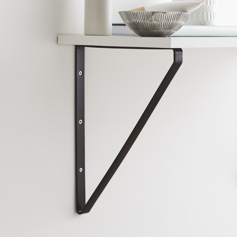 Équerre noire "Clever" - H. 280 mm x L. 20 mm x P. 200 mm - Form - Brico Dépôt