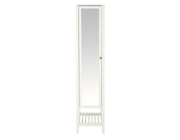 Colonne de salle de bain avec miroir "Perma" - blanc - L.40,2 x H.185 x P.36,1 cm - GoodHome - Brico Dépôt