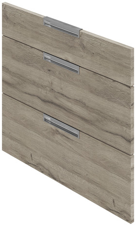 Façade 1 tiroir + 2 casseroliers "Pachira" bois l.79,7 x h.71,5 cm - GoodHome - Brico Dépôt